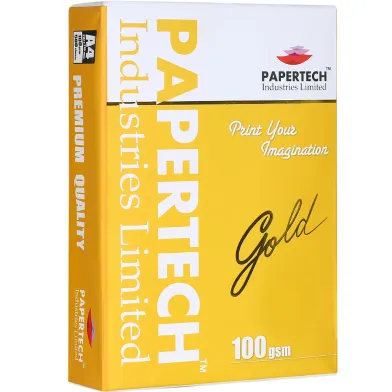 Papertech A4 Offset Paper Gold 100 GSM - 500 Sheets